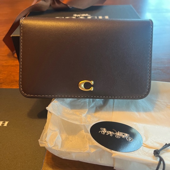 Coach Essential Slim Card Case-Maple - Picture 8 of 8